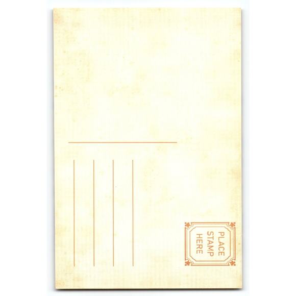 Vintage Halloween Photochrome Postcard with Ghost Costumes & Pumpkins - Picture 2 of 2